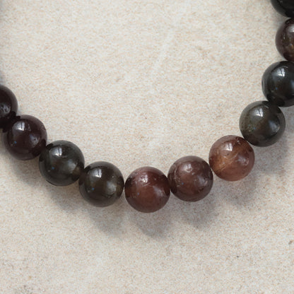 Scapolite beaded bracelet - 14K