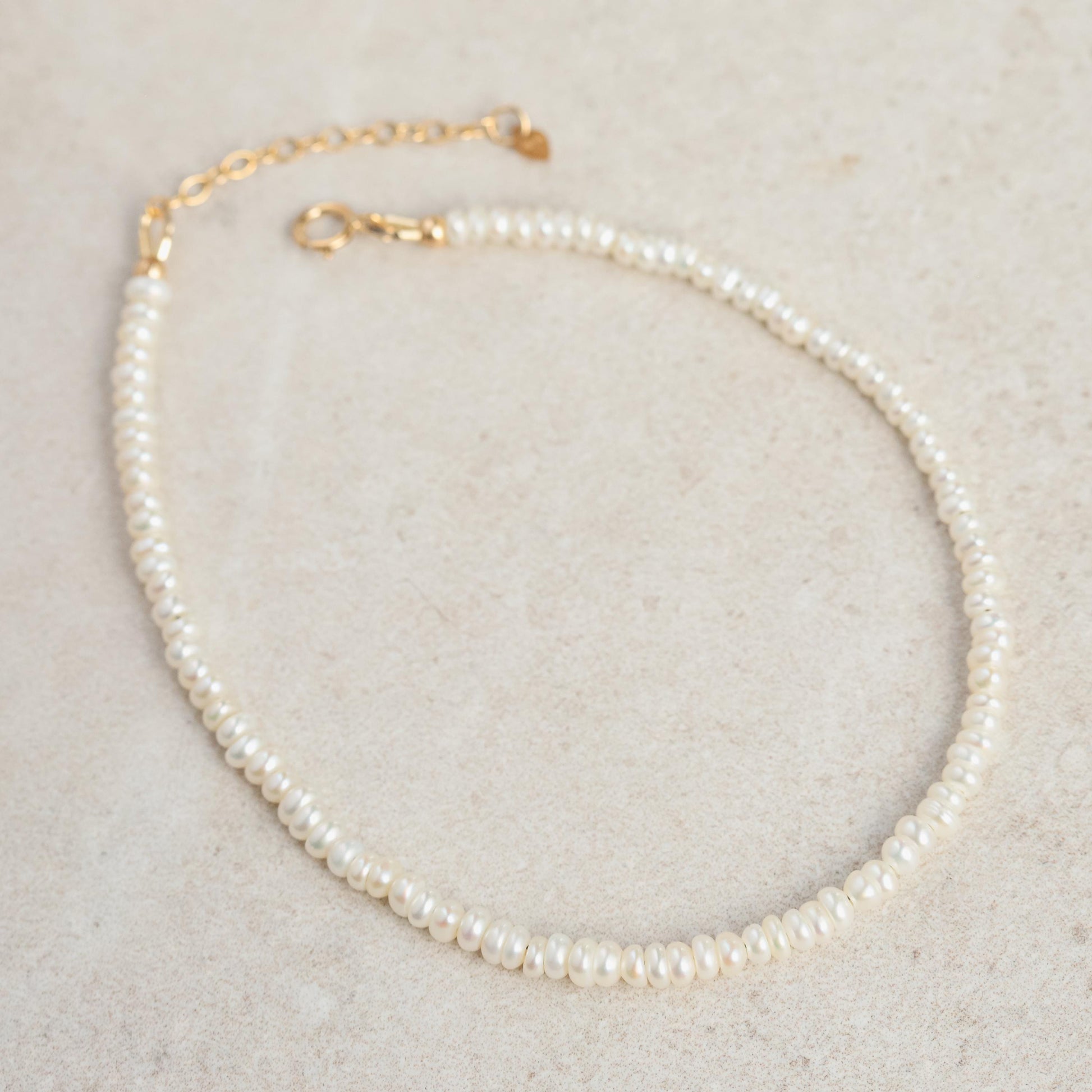 Fresh Water Pearl Anklet | Beaded anklet bracelet 14K | women's beaded ankle bracelet | peal jewelry | pearl