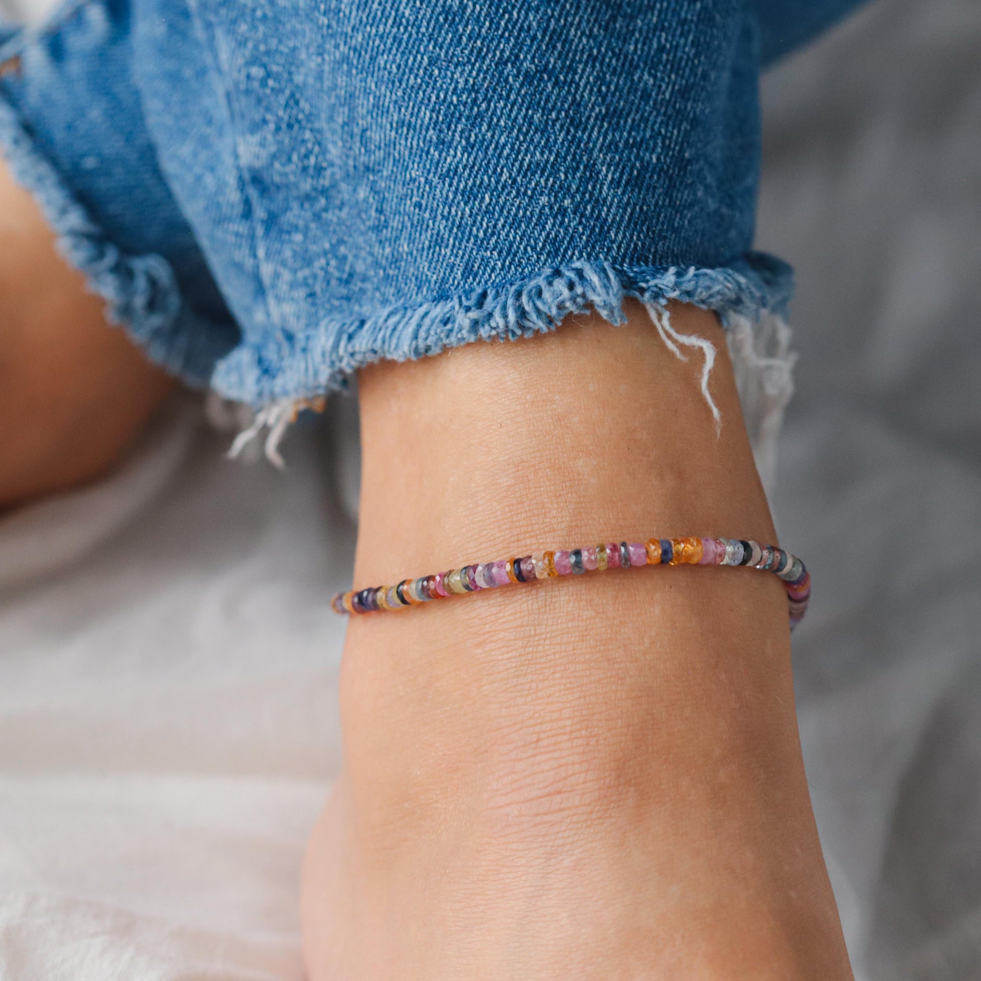 Multi-Sapphire Anklet