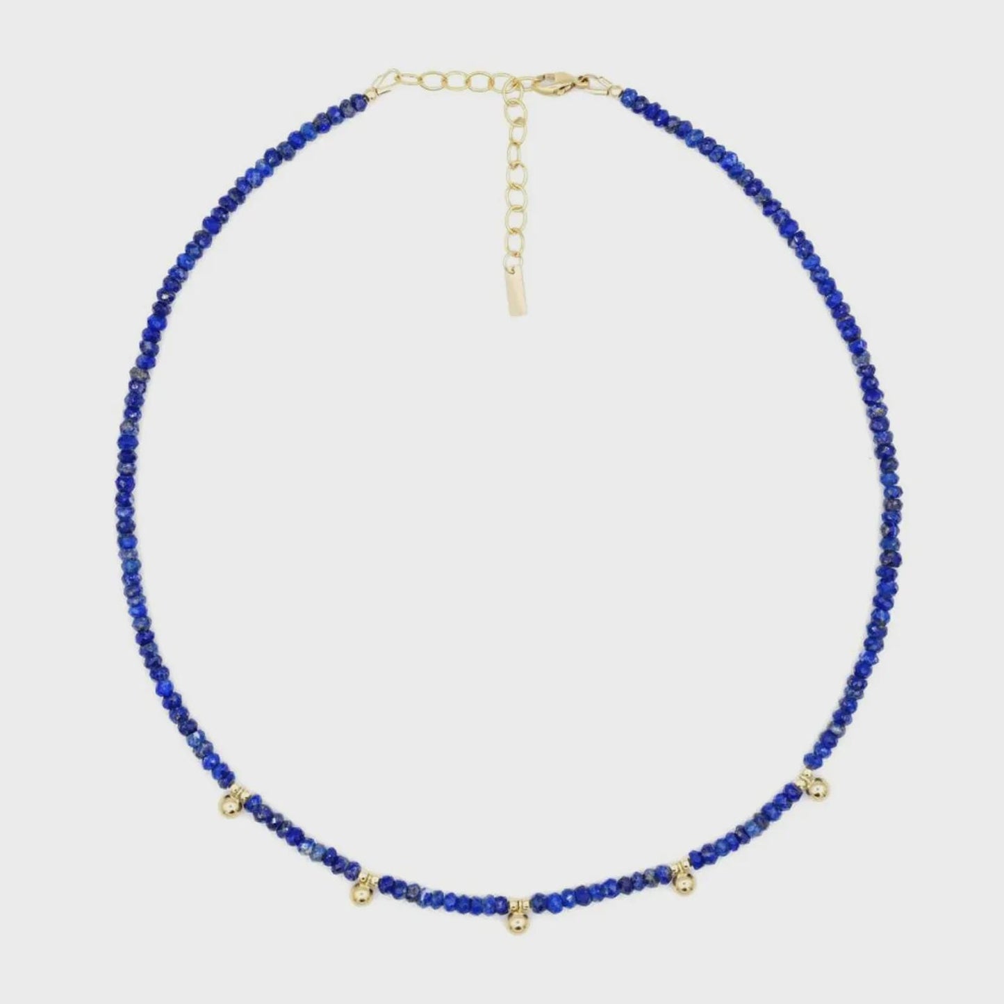 Lapis lazuli beaded necklace