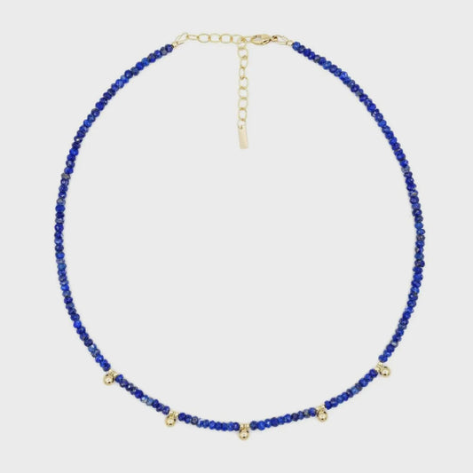 Lapis lazuli beaded necklace
