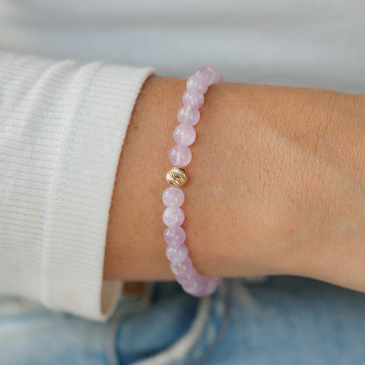 Lavender Amethyst 6mm - 14K