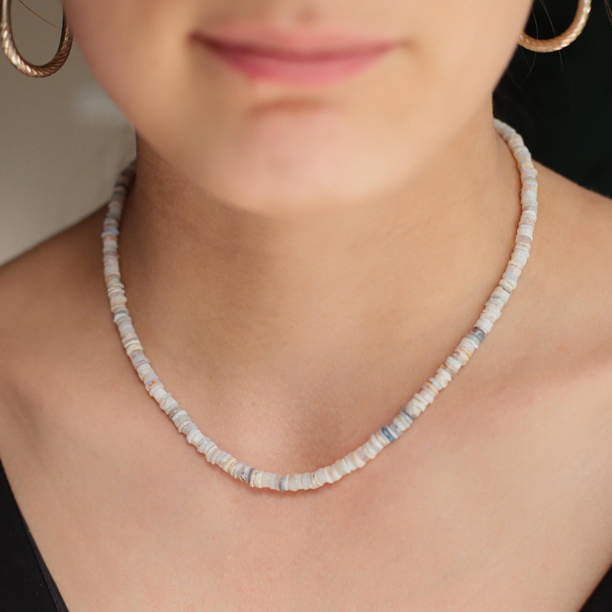 Australian opal Necklace | Australian opal necklace | opal necklace | summer gemstone necklace | opal necklace, opal necklace W