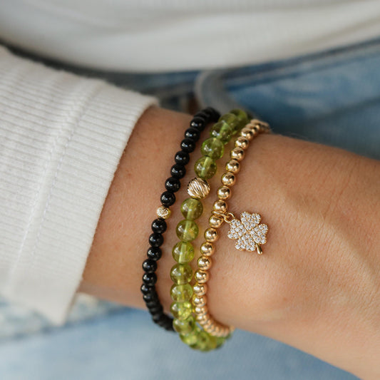Peridot 6mm - 14K