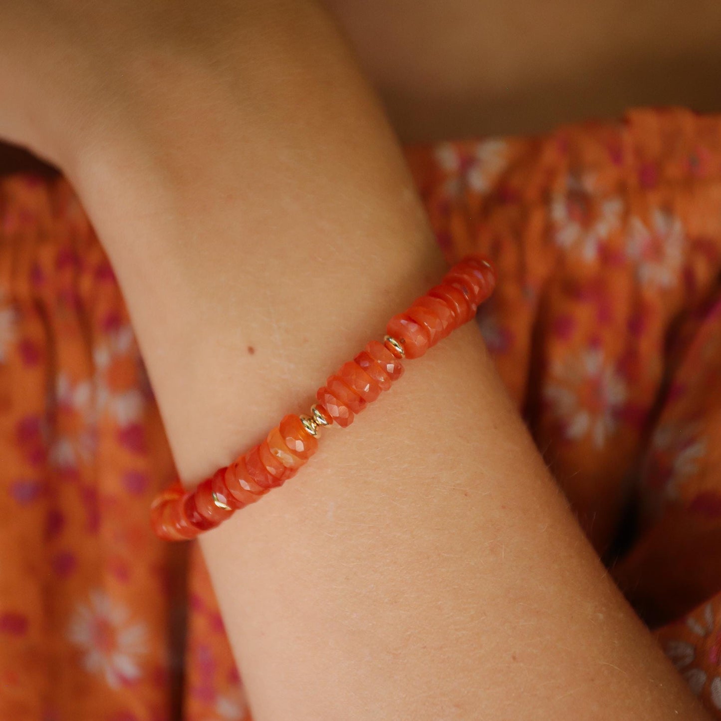 Carnelian beaded Bracelet