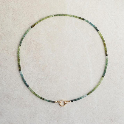 Blue & Green Tourmaline Necklace