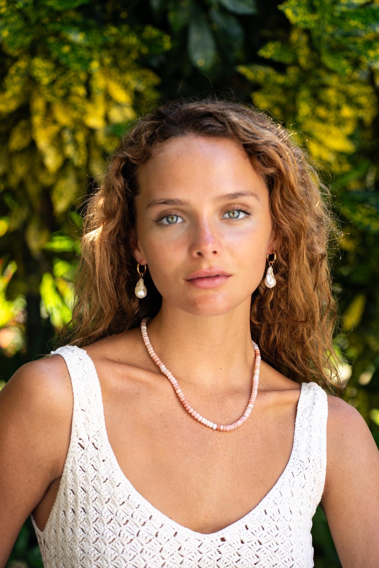 Candy Pink Opal necklace