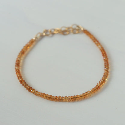 Citrine bracelet | Unheated untreated genuine citrine [EBCM1587] | citrine bracelet | 14K gold citrine | women's citrine