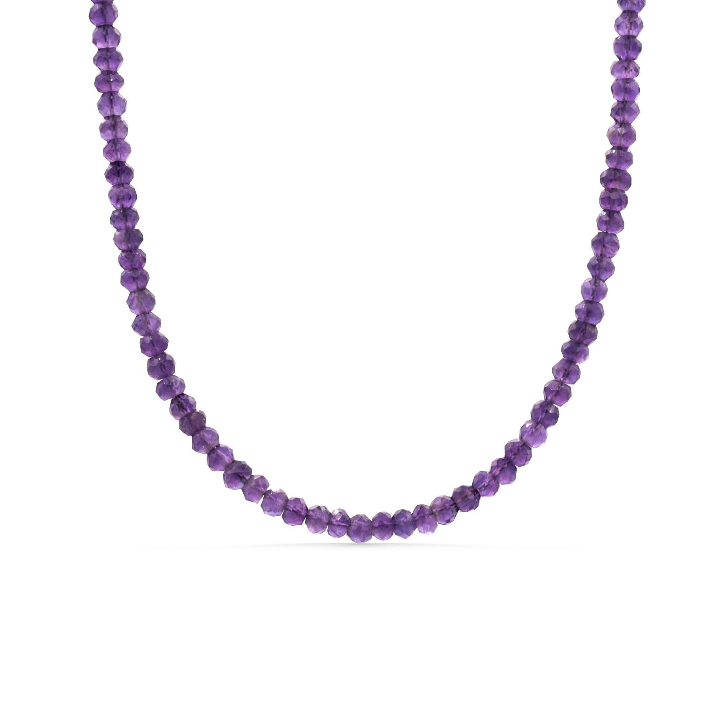 African Amethyst Beaded Necklace