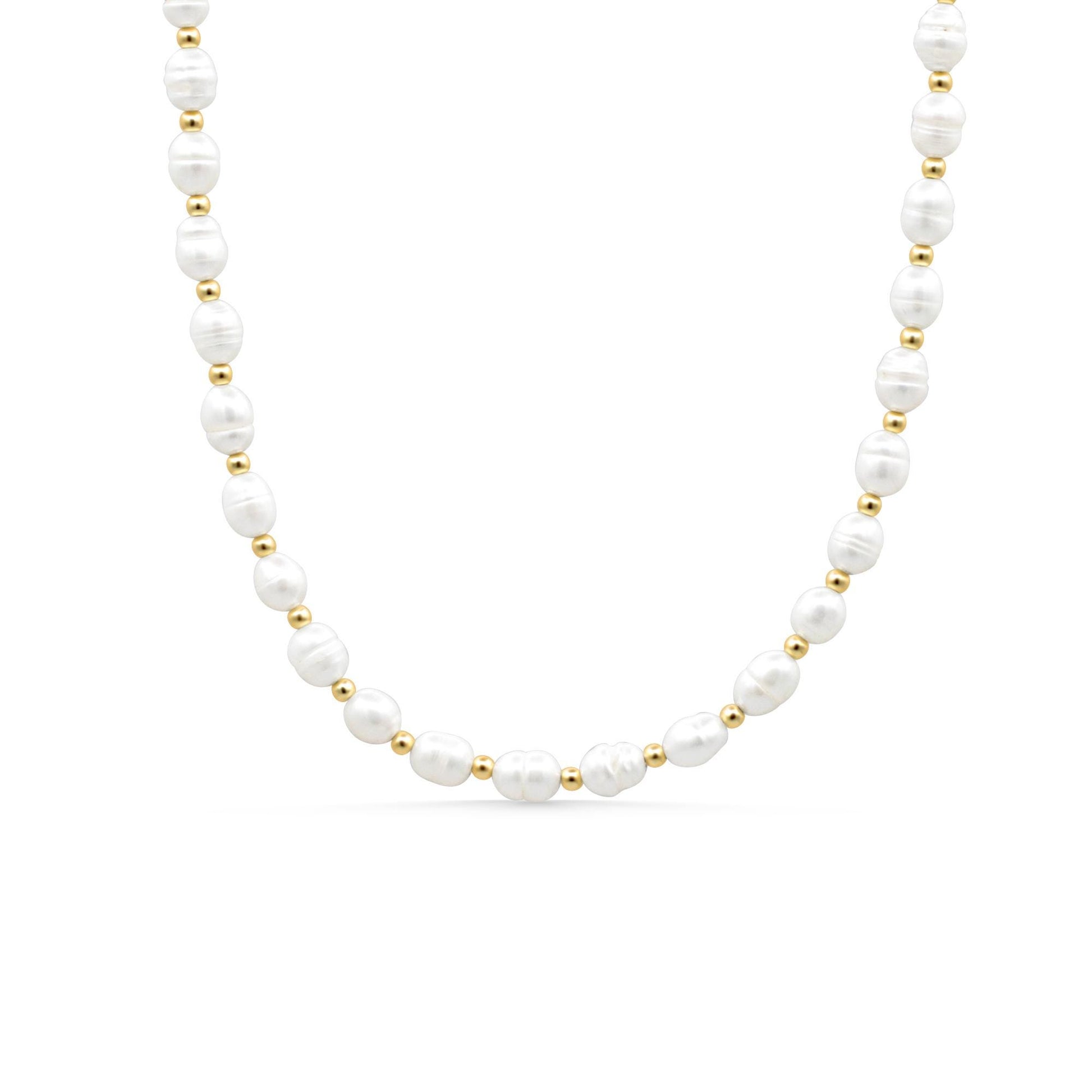 Freshwater Pearl oval necklace