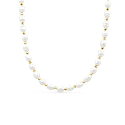 Freshwater Pearl oval necklace