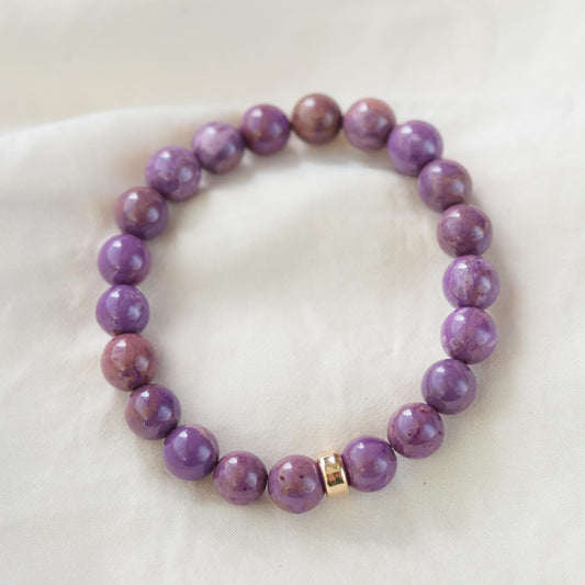 Unique Phosphosiderite | AAA+ Phosphosiderite | Phosphosiderite Bracelet, 6mm Phosphosiderite | beaded Phosphosiderite