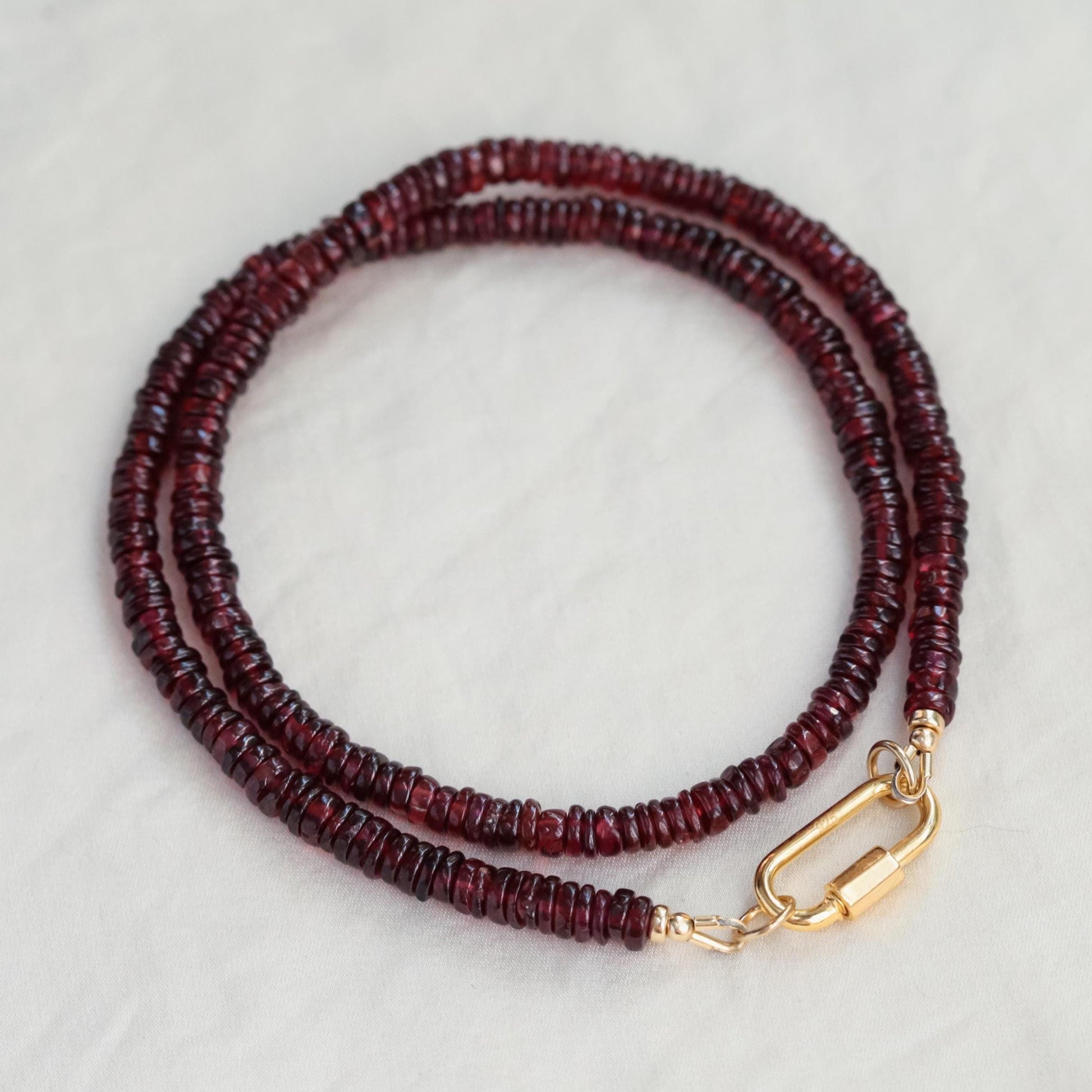 Garnet Beaded Necklace