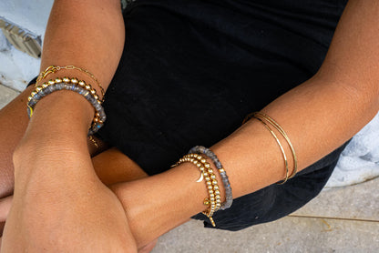 Labradorite Heishi Bracelet