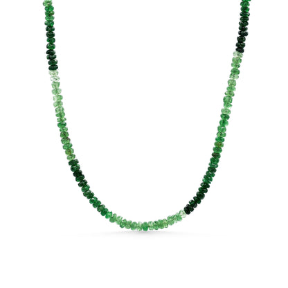 Tsavorite necklace | Tsavorite Beaded Necklace | Tsavorite necklace [ENTM1683] Statement Tsavorite necklace | genuine Tsavorite jewelry