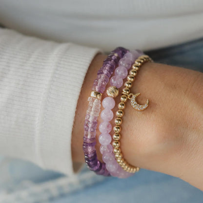 Lavender Amethyst 6mm - 14K