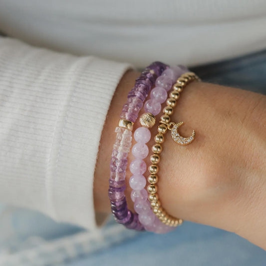 Lavender Amethyst 6mm - 14K