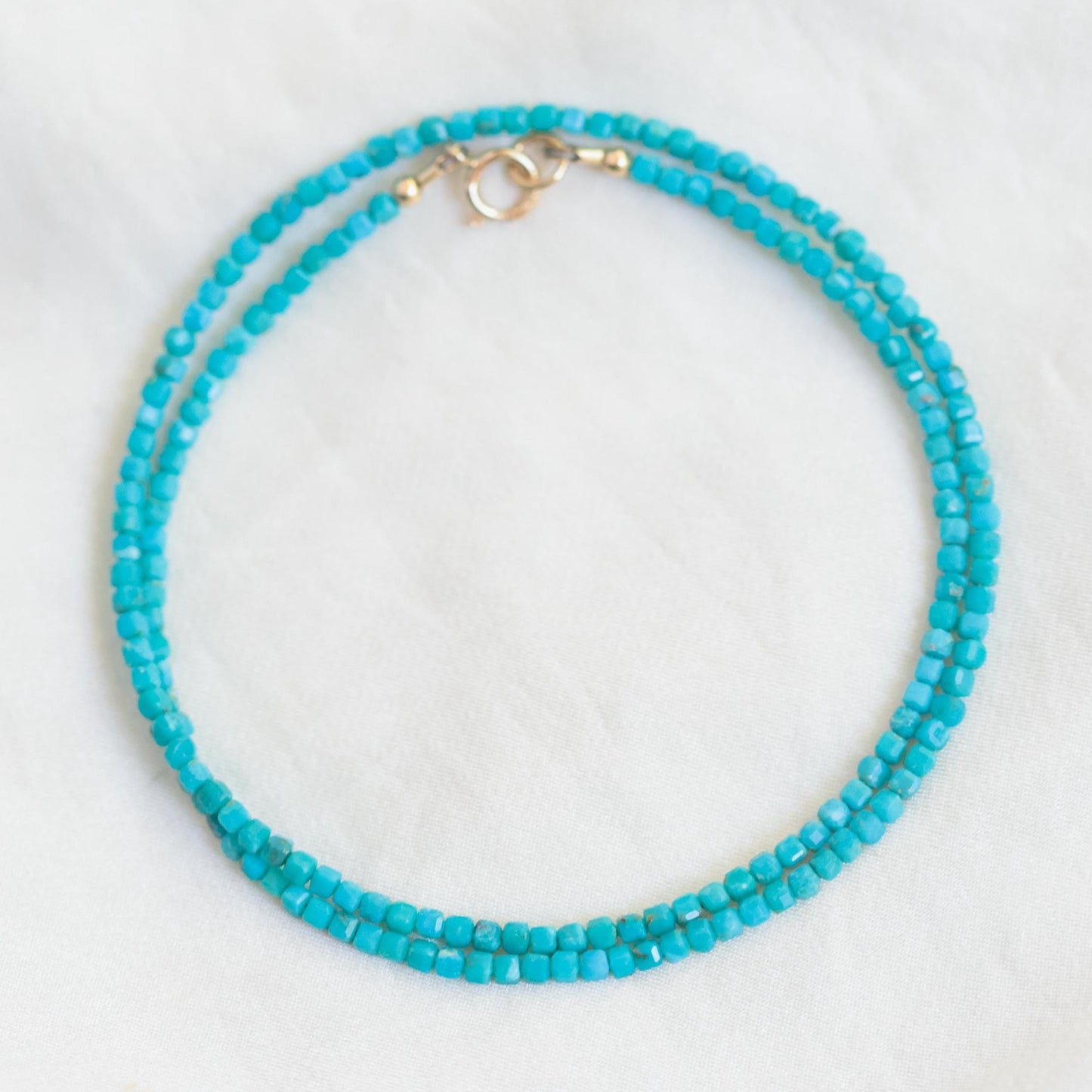 Turquoise Cube Necklace