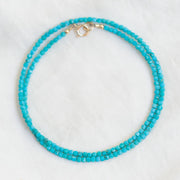 Turquoise cube necklace