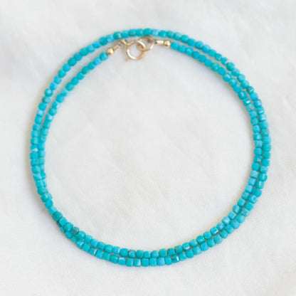 Turquoise Cube Necklace