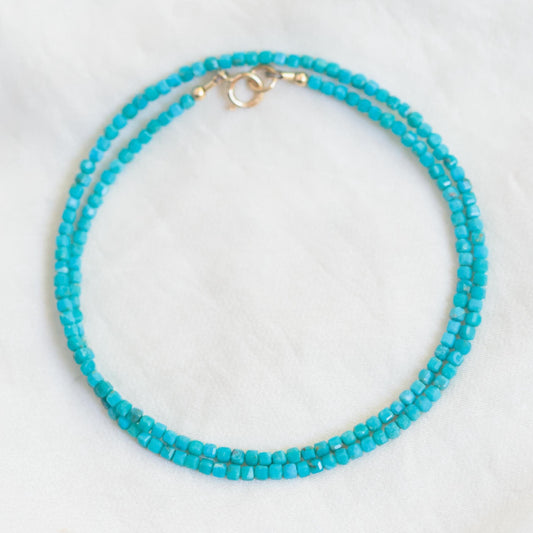 Turquoise Cube Necklace