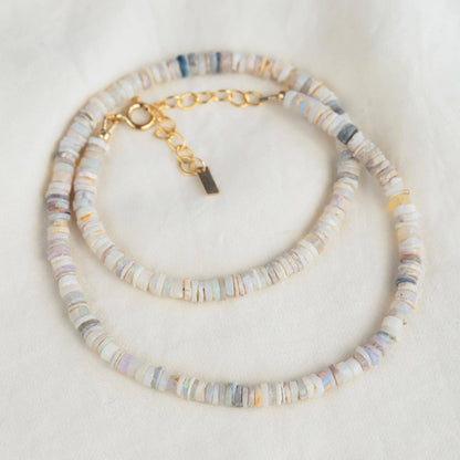 Australian opal Necklace | Australian opal necklace | opal necklace | summer gemstone necklace | opal necklace, opal necklace W