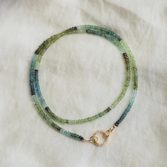 Blue & Green Tourmaline Necklace