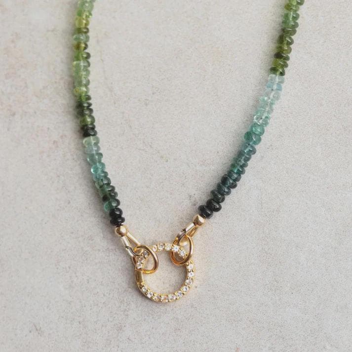 Blue & Green Tourmaline Necklace