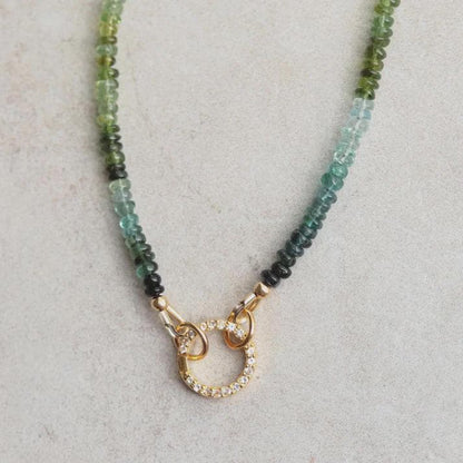 Blue & Green Tourmaline Necklace