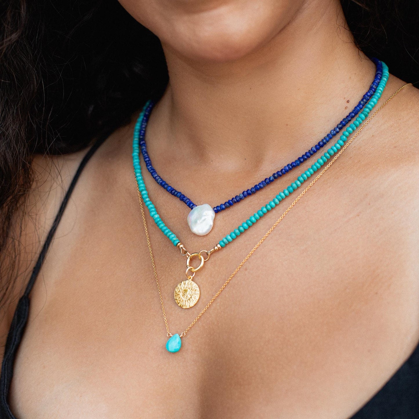 Sleeping Beauty Turquoise Pendant