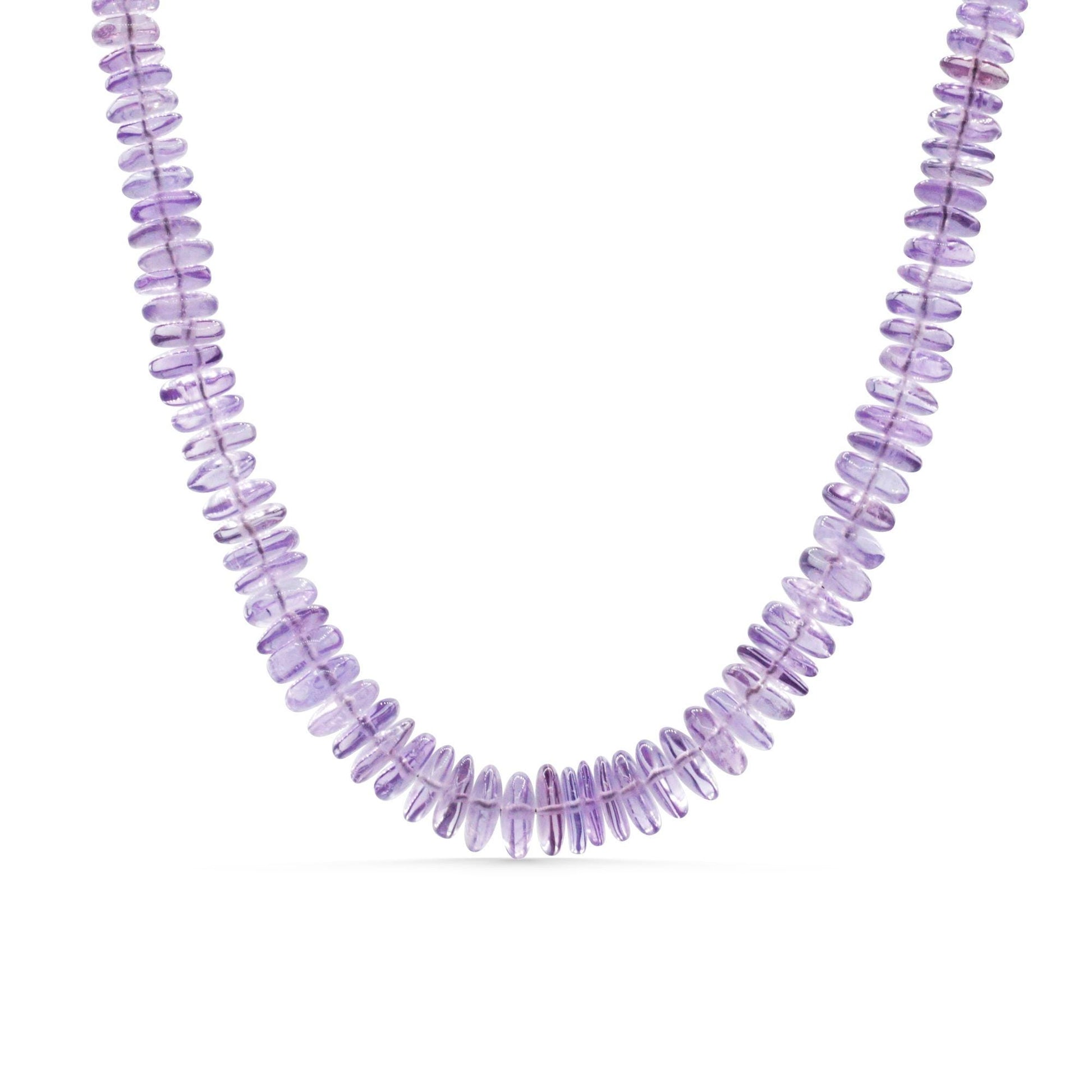 Pink Amethyst Beaded Necklace