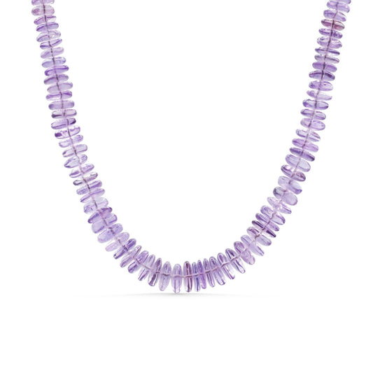 Pink Amethyst Beaded Necklace
