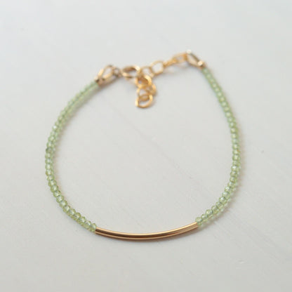 Ultra Fine Peridot Bracelet