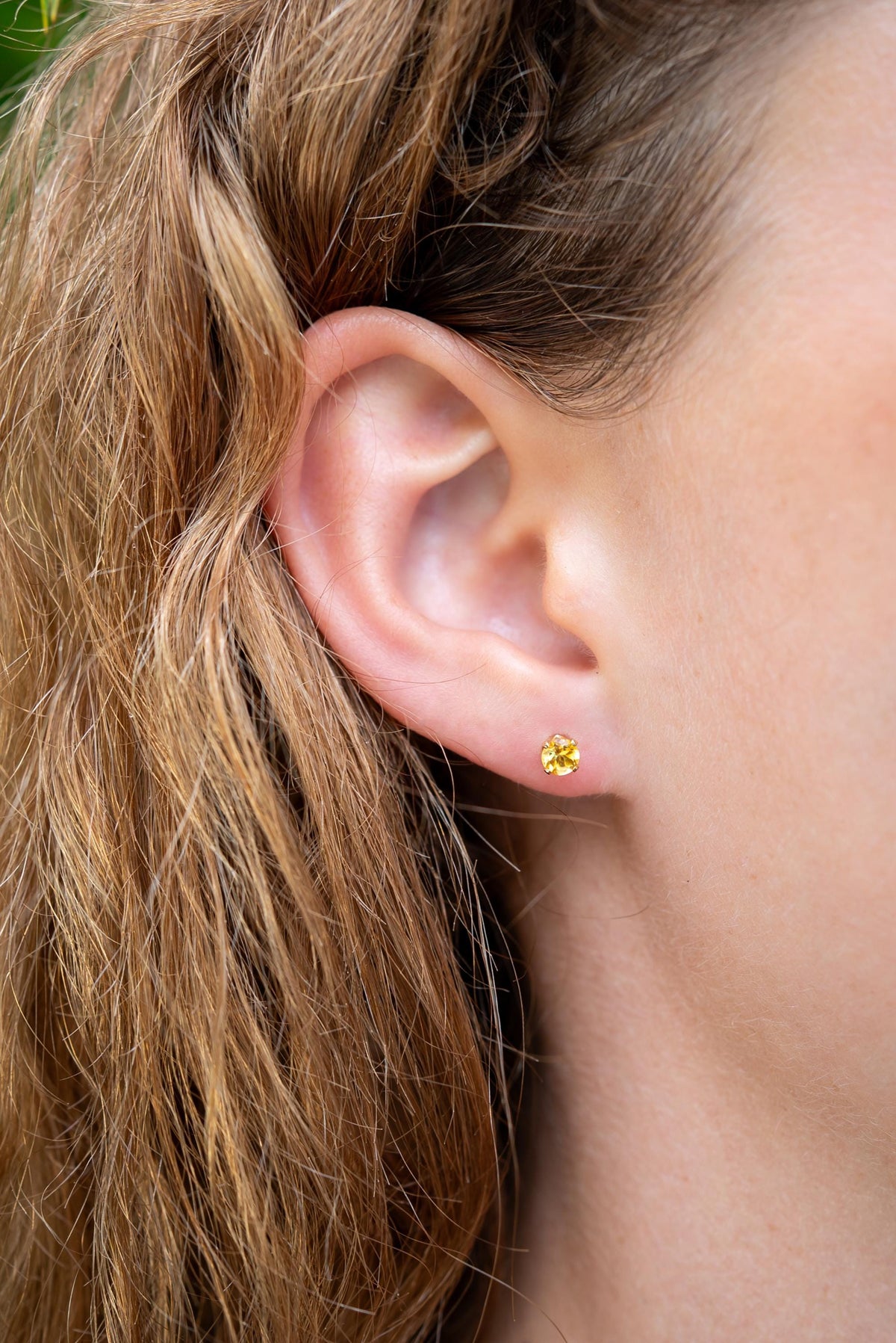 Citrine Stud Earrings