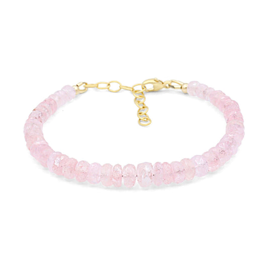 Bubble gum pink Morganite bracelet