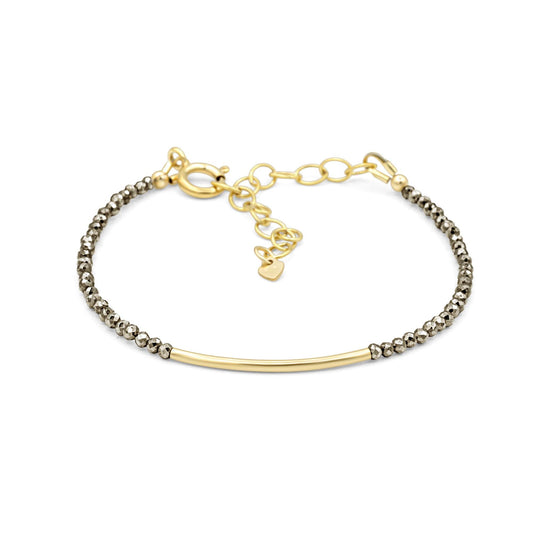 Pyrite bracelet | dainty Pyrite jewelry | Pyrite bracelet | [TBD] women's Pyrite jewelry | tiny gemstone bracelet