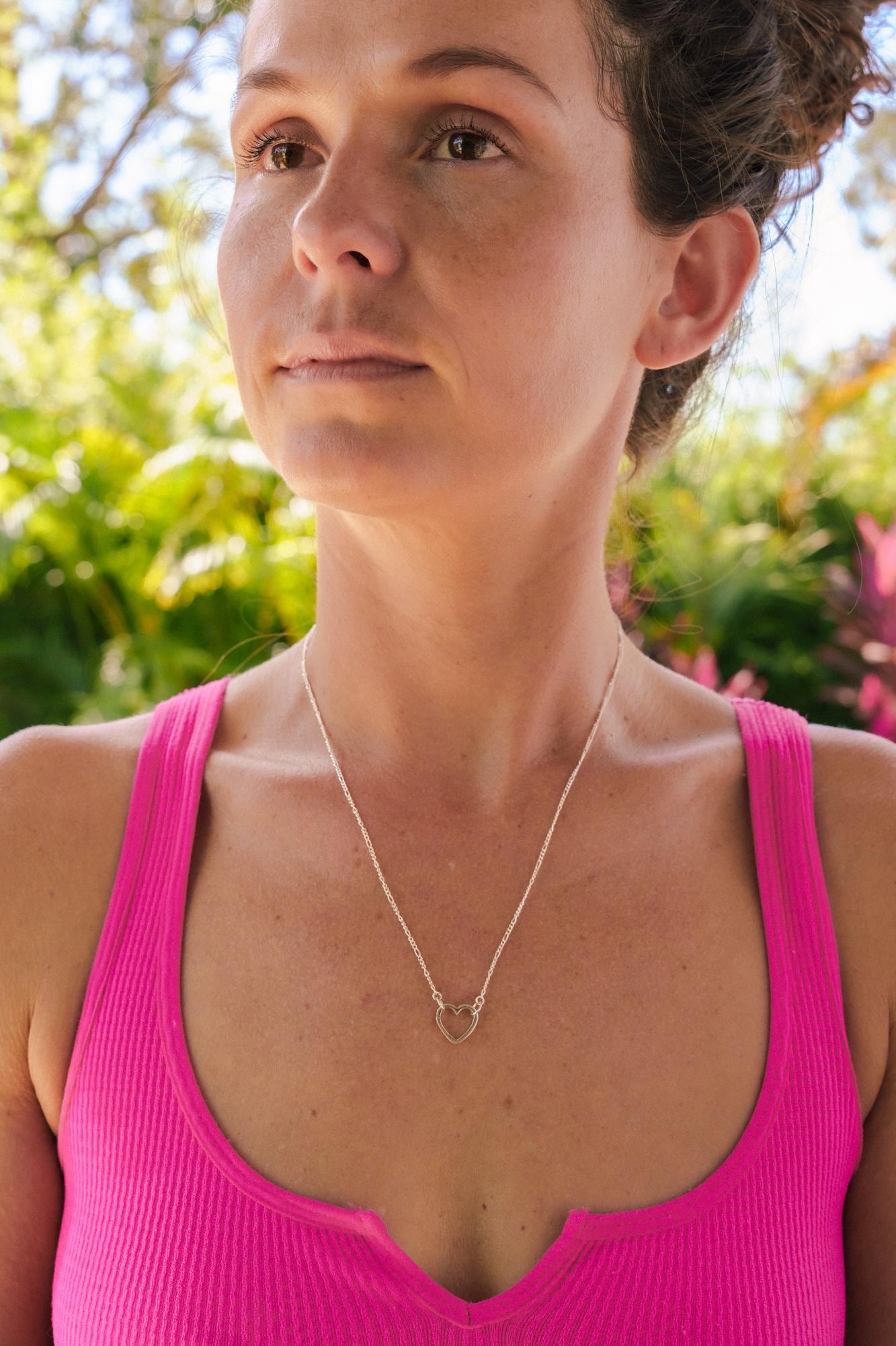 Sterling silver Carabiner necklace