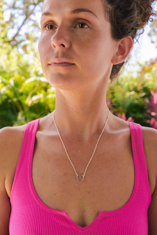 Sterling silver Carabiner necklace