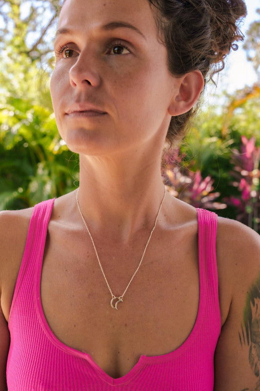 Sterling silver Carabiner necklace