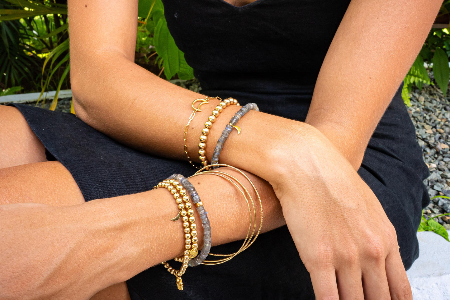 Labradorite Heishi Bracelet