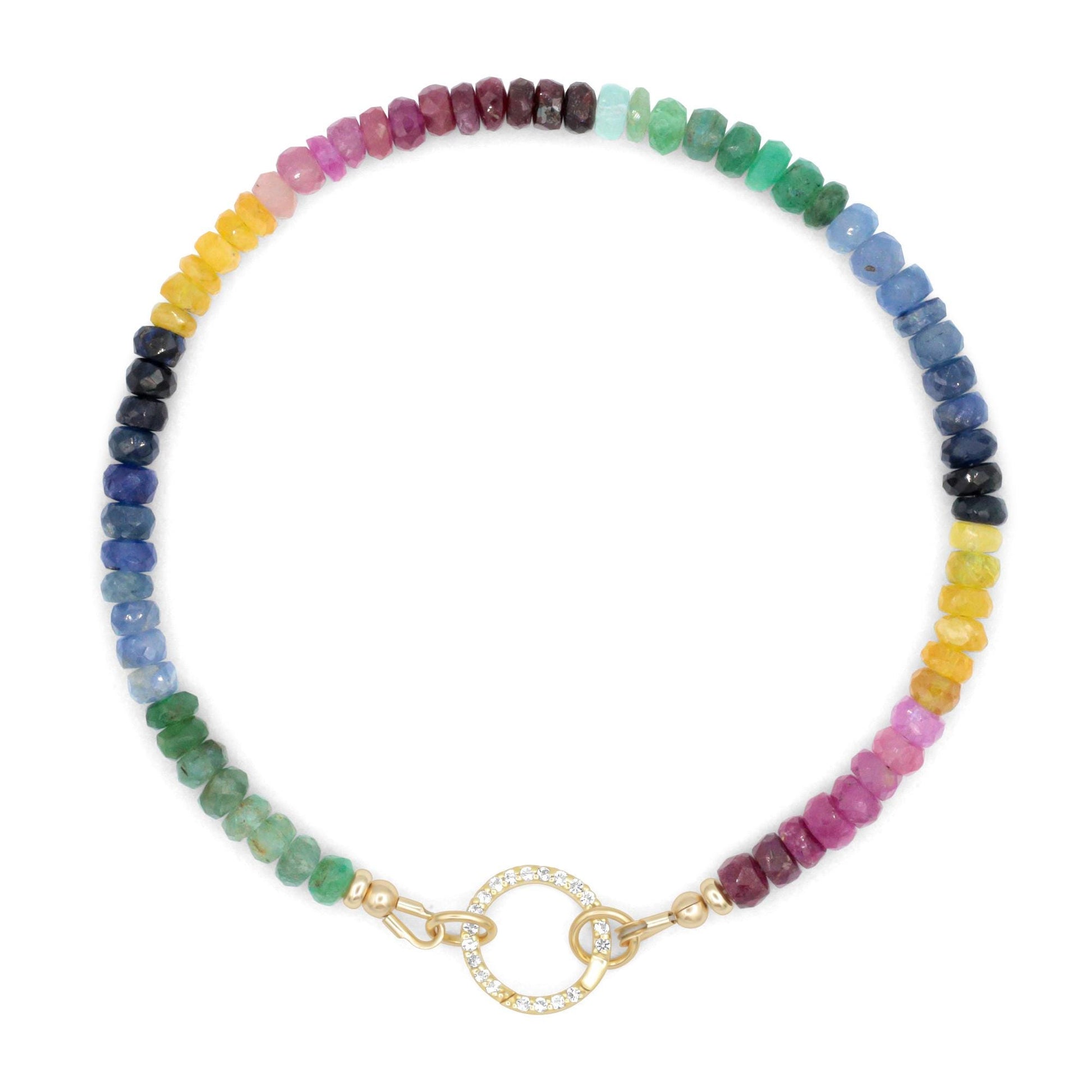 Multi Sapphire Carabiner Bracelet