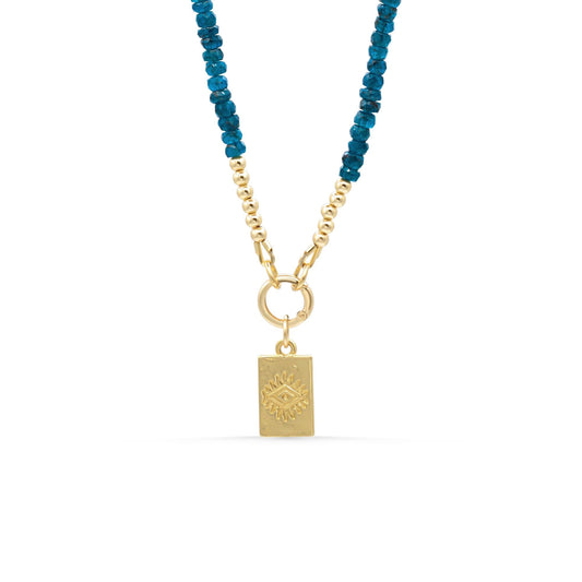 Oceanic apatite necklace