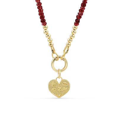 Garnet Strand Necklace Set