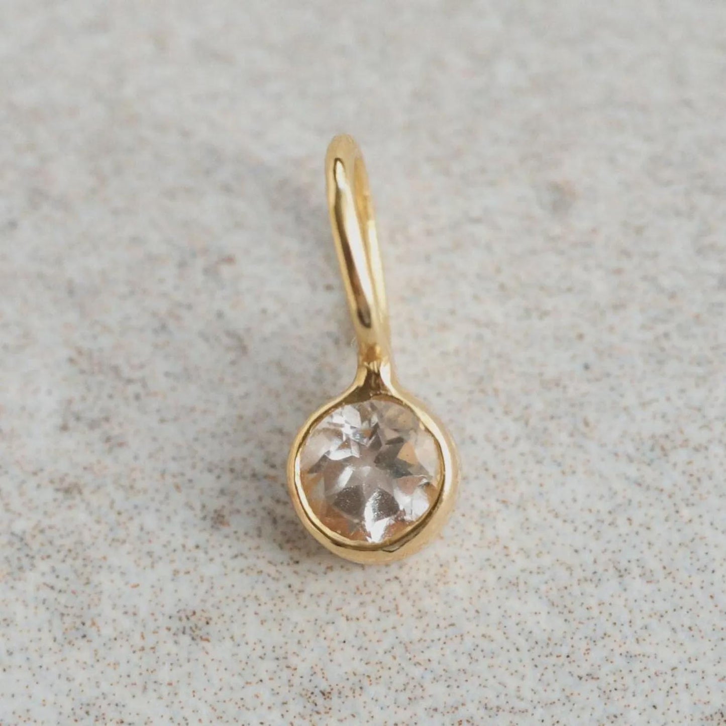 Pink opal necklace - 14K