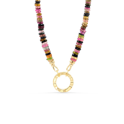 Tourmaline Heart Burst Necklace