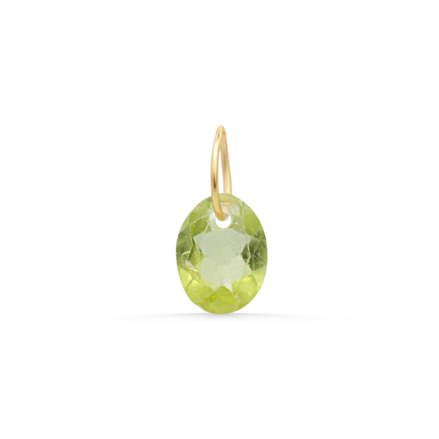 Peridot pendant - 14K