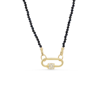 Blue Sapphire White Topaz necklace