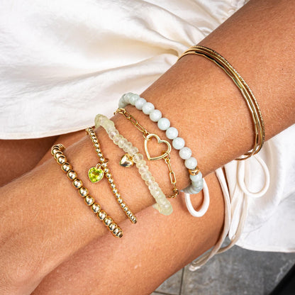 Jadeite prosperity bracelet