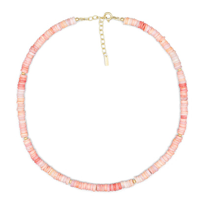 baby-blush Pink opal necklace