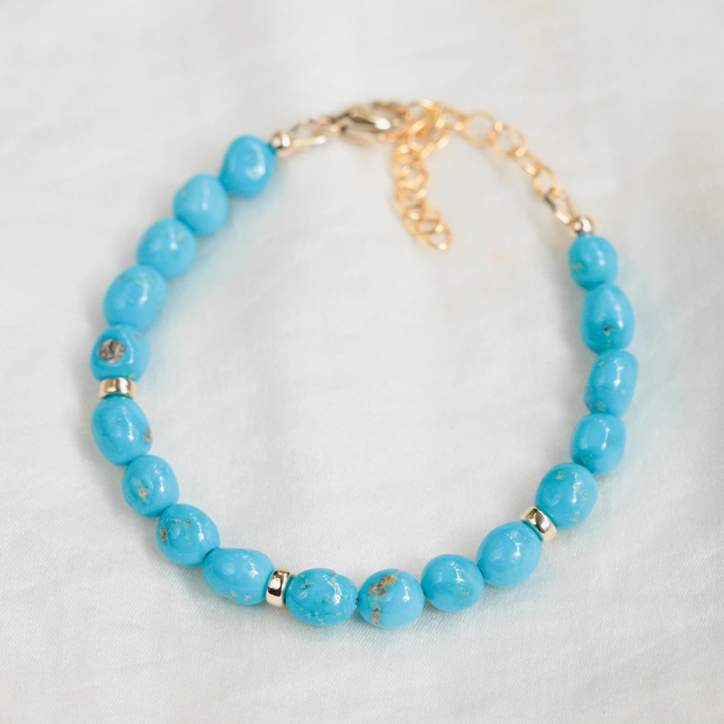 Turquoise Bracelet, All Natural Sleeping Beauty Turquoise Bracelet, [EBTP1033] Sleeping Beauty Turquoise Jewelry, December Birthstone